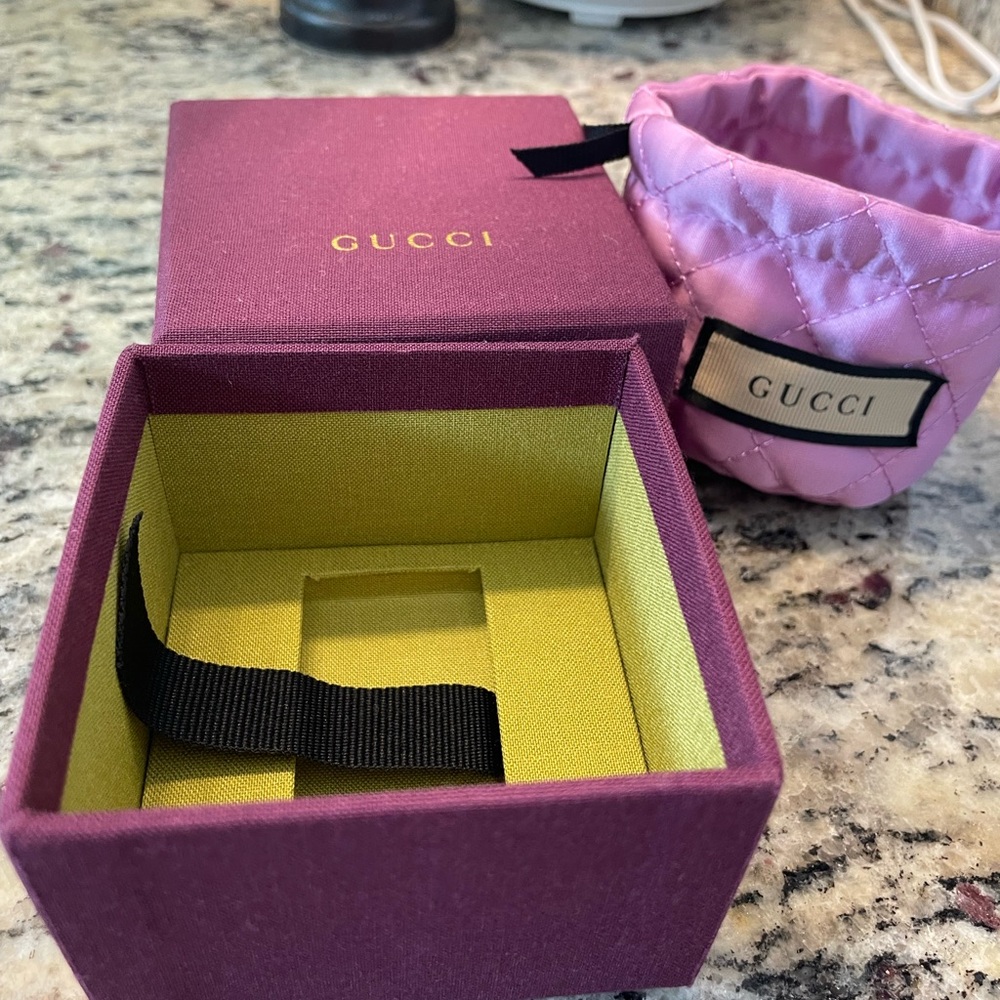Gucci Pink Quilted Watch Bracelet